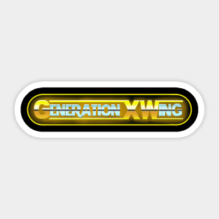 Generation X-Wing Podcast WM design Sticker